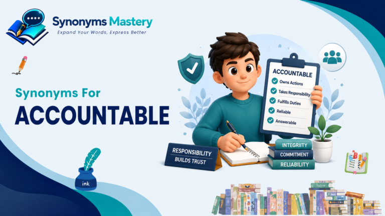 synonyms for accountable