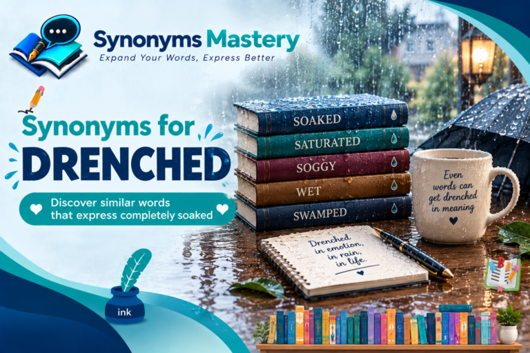 synonyms for drenched
