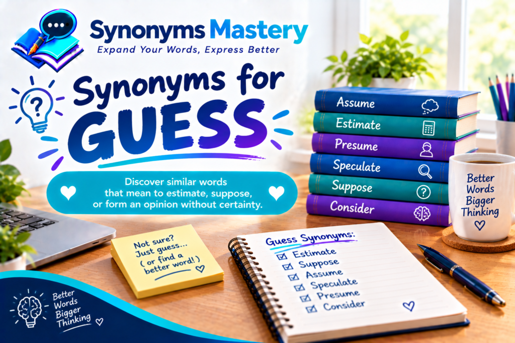 synonyms for guess