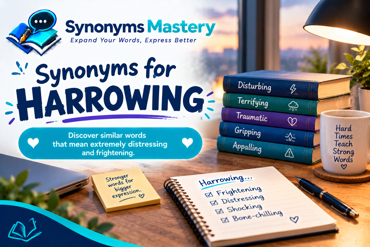 synonyms for harrowing