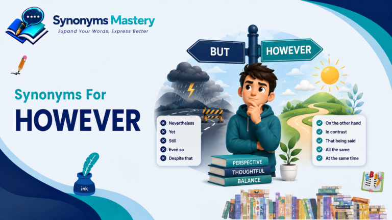 synonyms for however