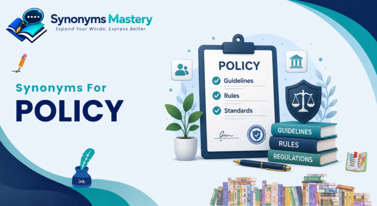 synonyms for policy